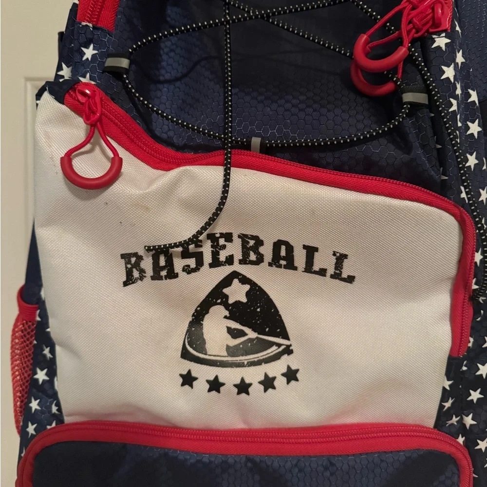 Boys USA Red,White, and Blue Baseball Bag